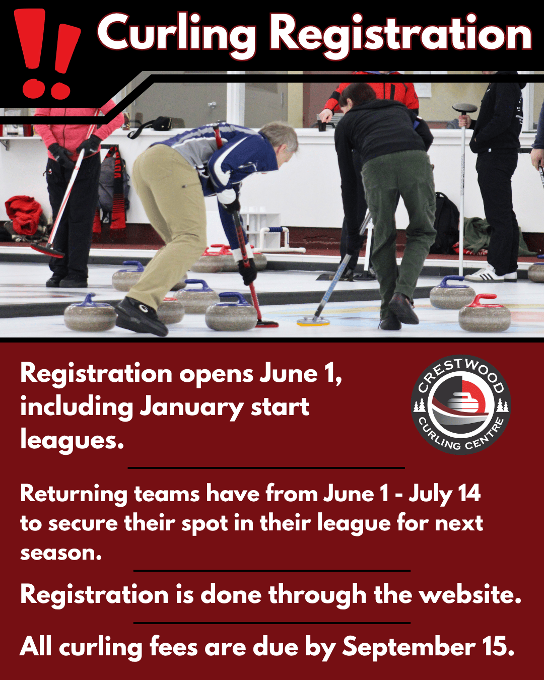 Curling Registration 26 27