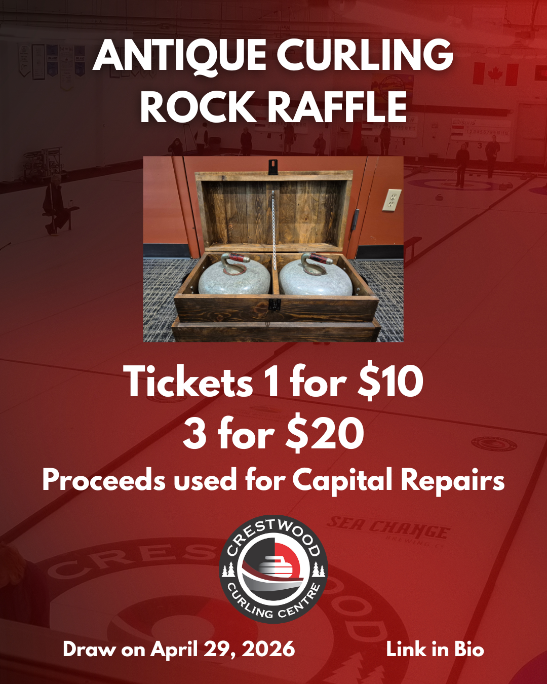 Use for website ANTIQUE CURLING ROCK RAFFLE POSTER